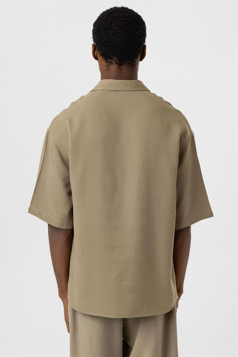Oversize Lyocell Kumaş Gömlek