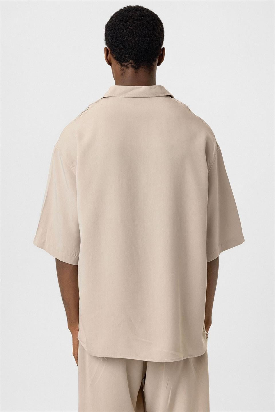 Oversize Lyocell Kumaş Gömlek