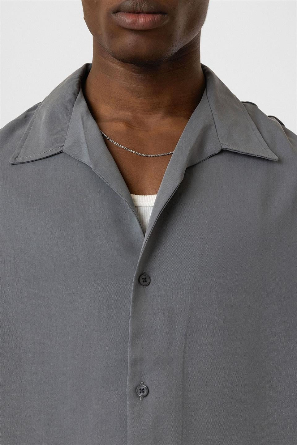 Oversize Lyocell Kumaş Gömlek