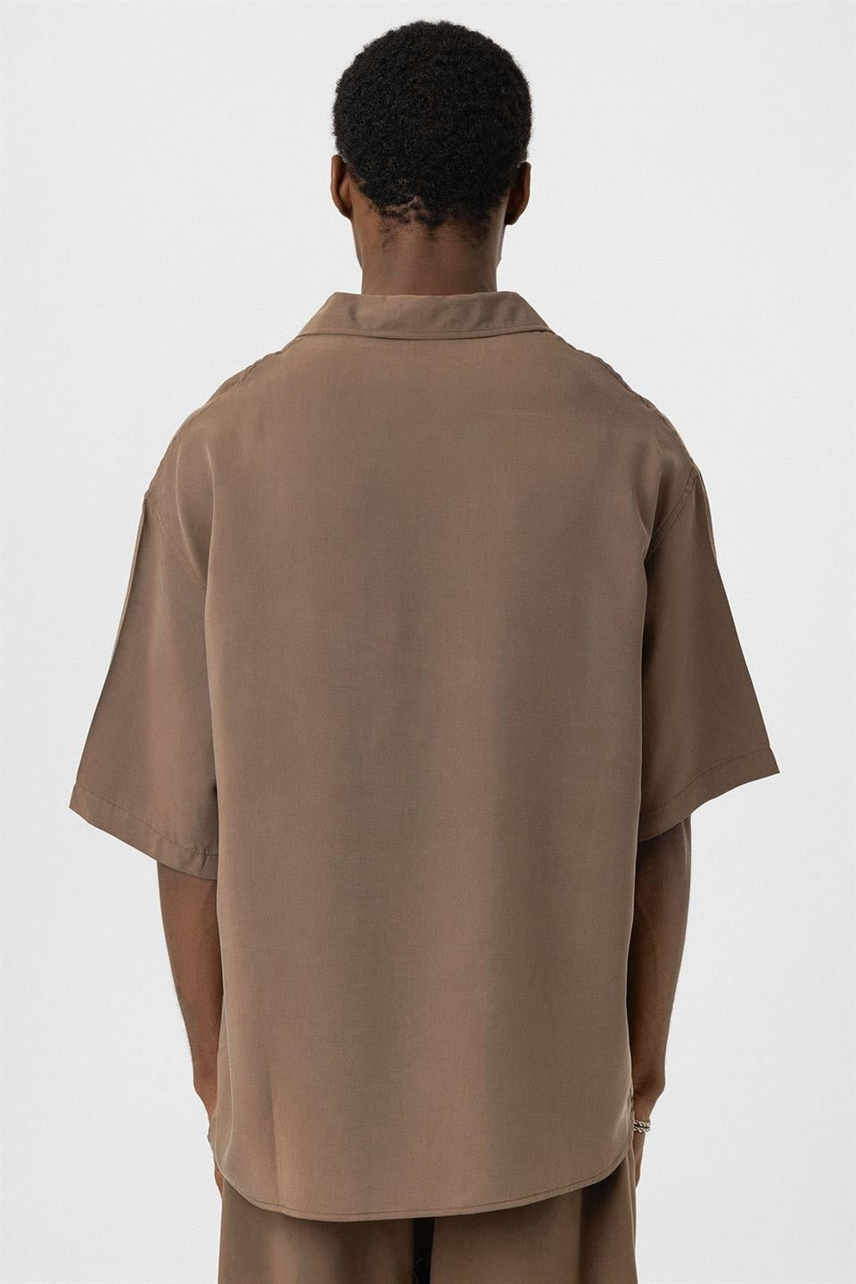 Oversize Lyocell Kumaş Gömlek
