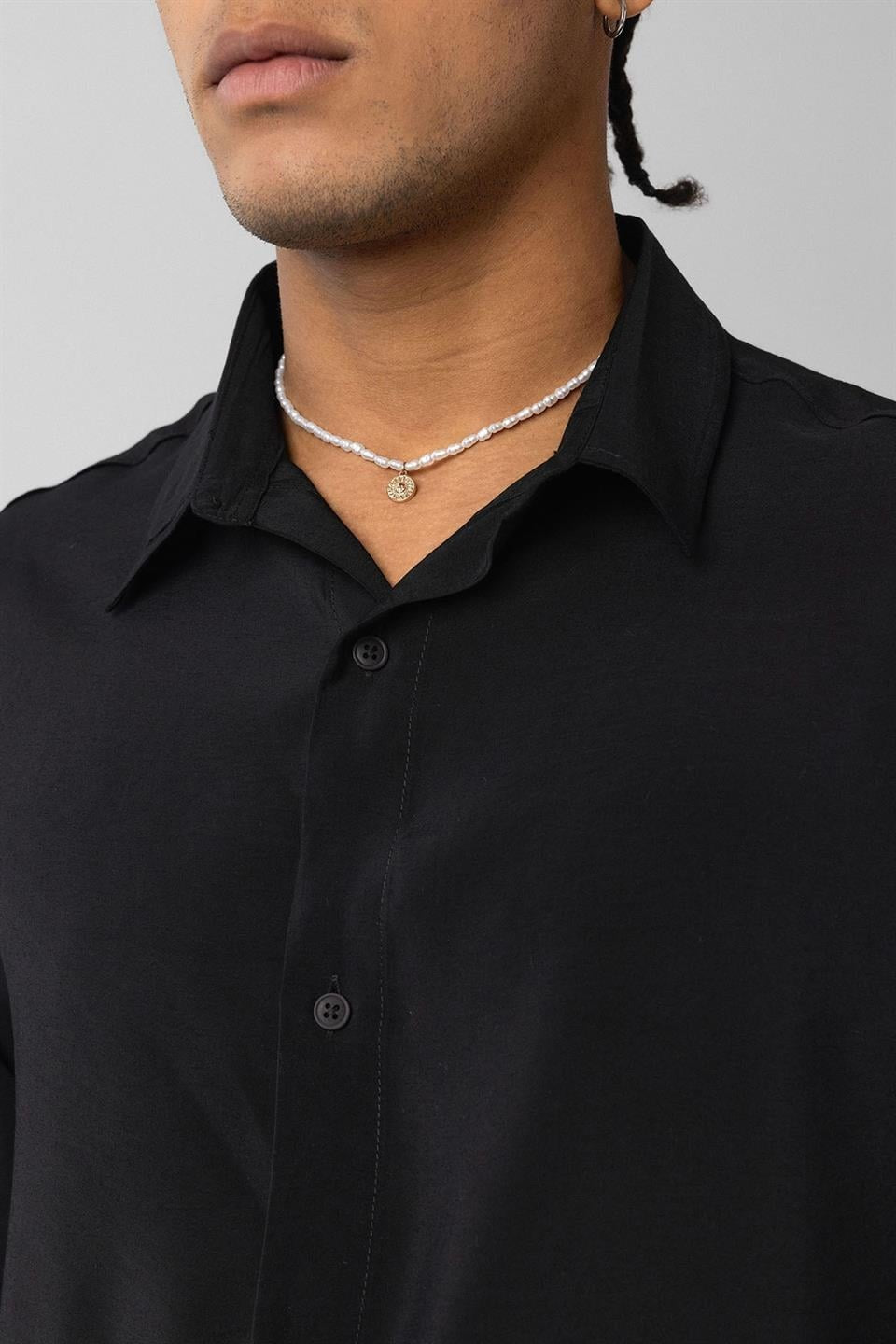 Oversize Modal Kumaş Gömlek