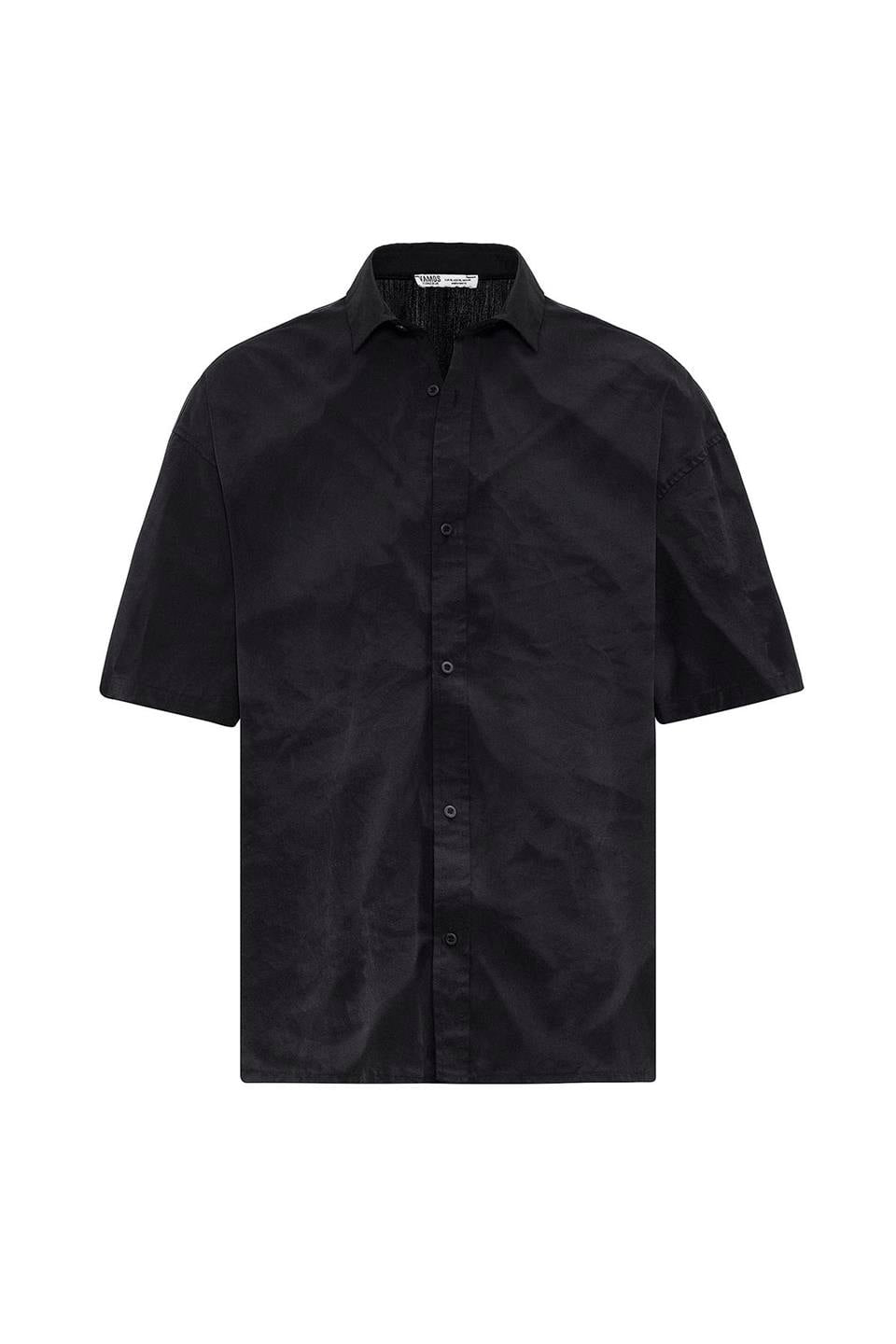 Oversize Yıkamalı Poplin Gömlek