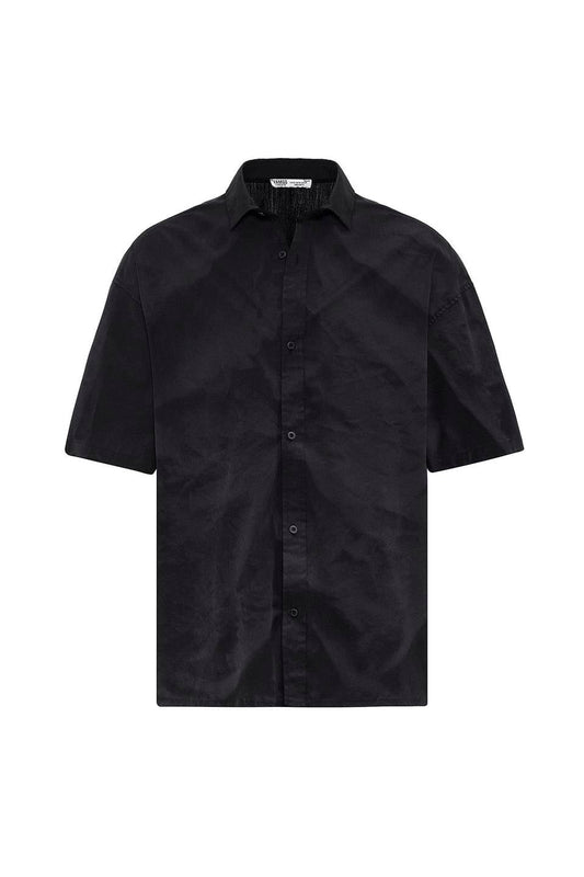 Oversize Yıkamalı Poplin Gömlek