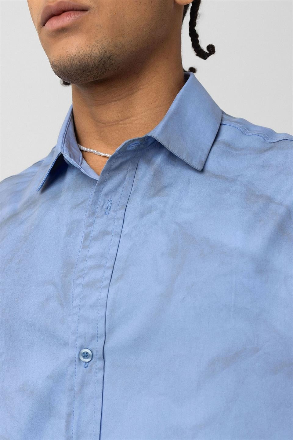 Oversize Yıkamalı Poplin Gömlek
