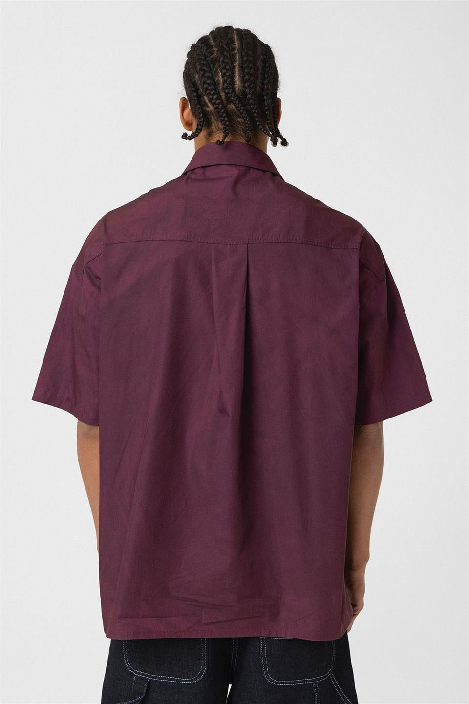 Oversize Yıkamalı Poplin Gömlek