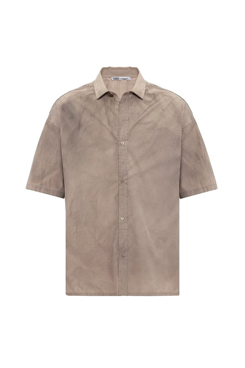 Oversize Yıkamalı Poplin Gömlek