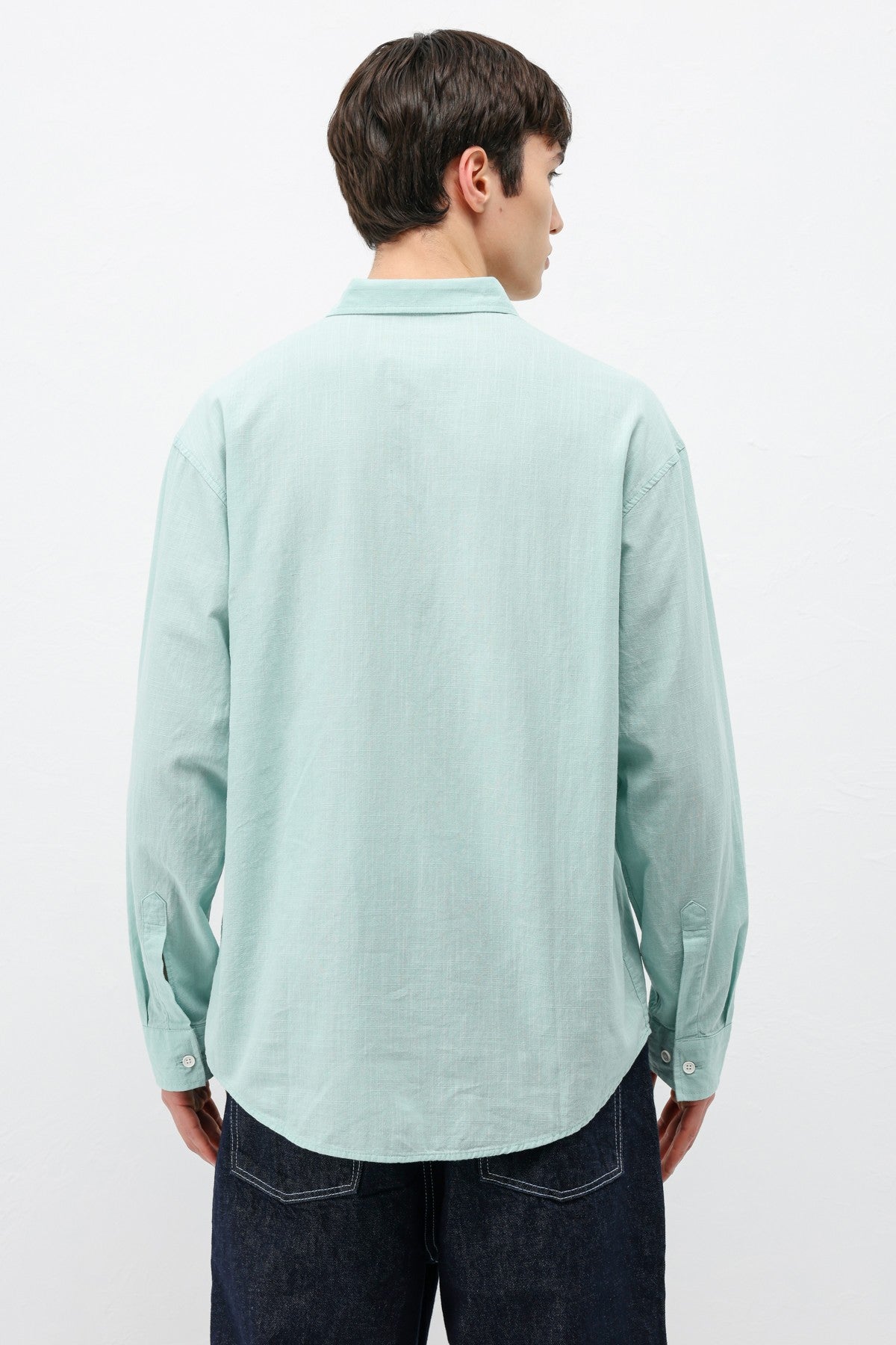 Basic Oversize Pamuk Keten Gömlek