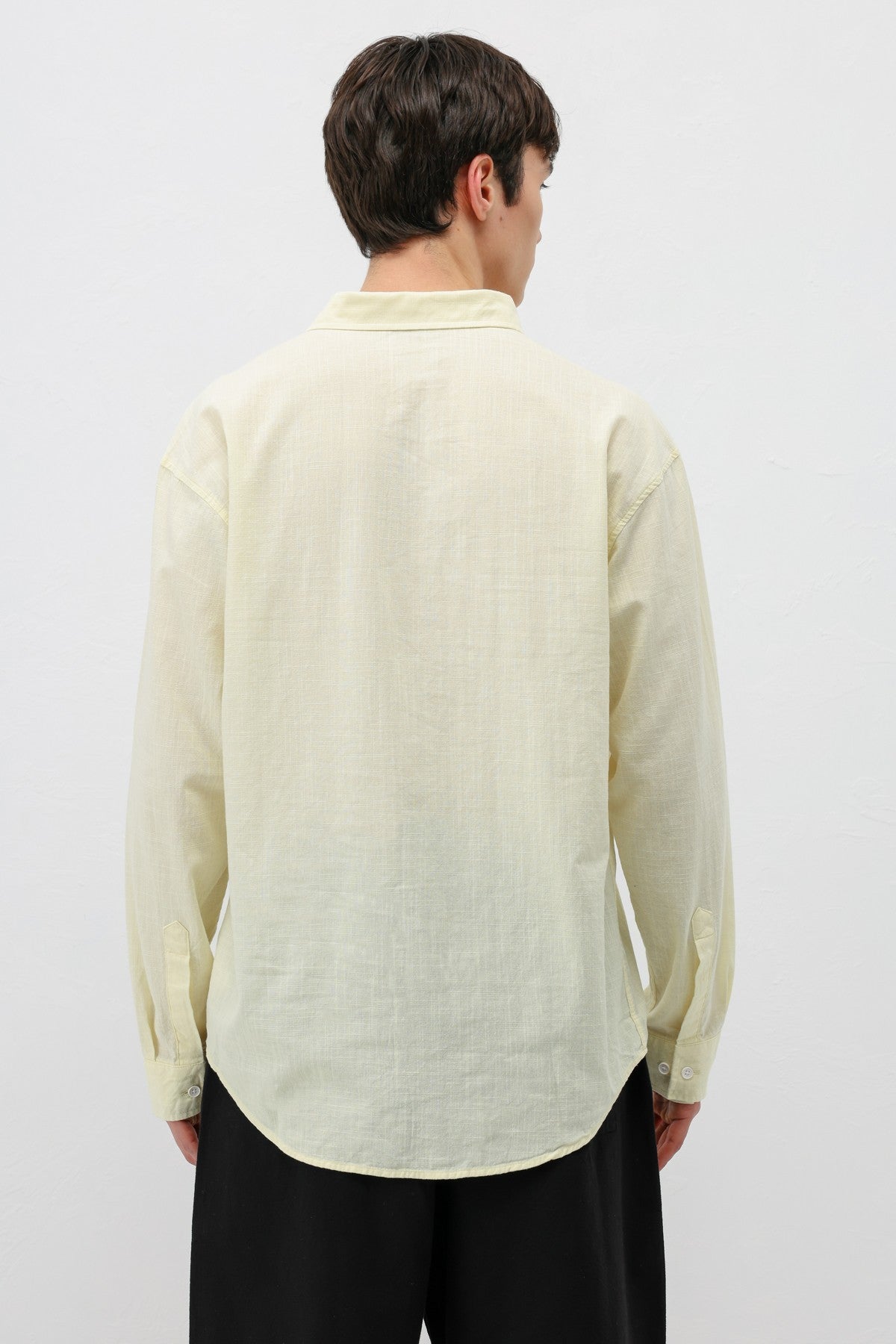 Basic Oversize Pamuk Keten Gömlek