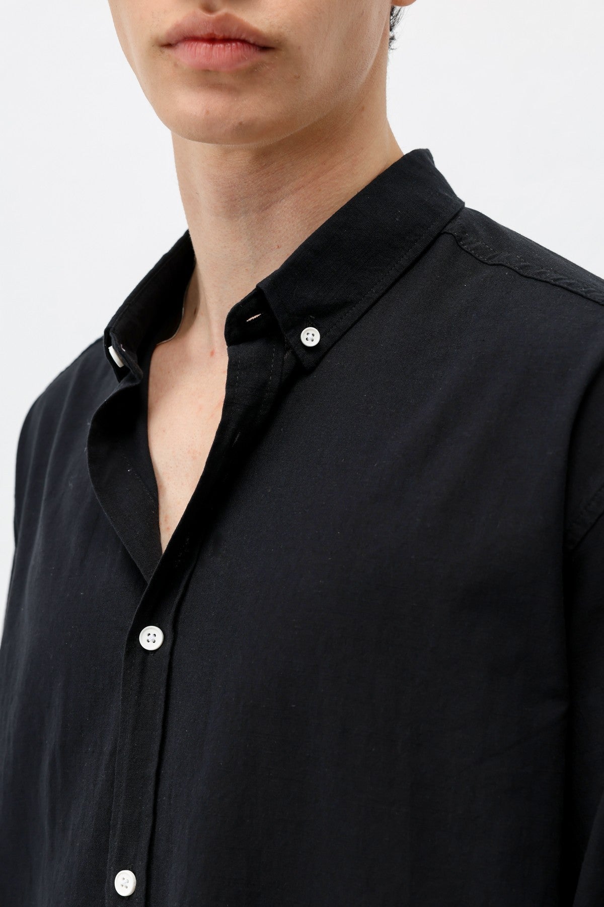 Basic Oversize Pamuk Keten Gömlek