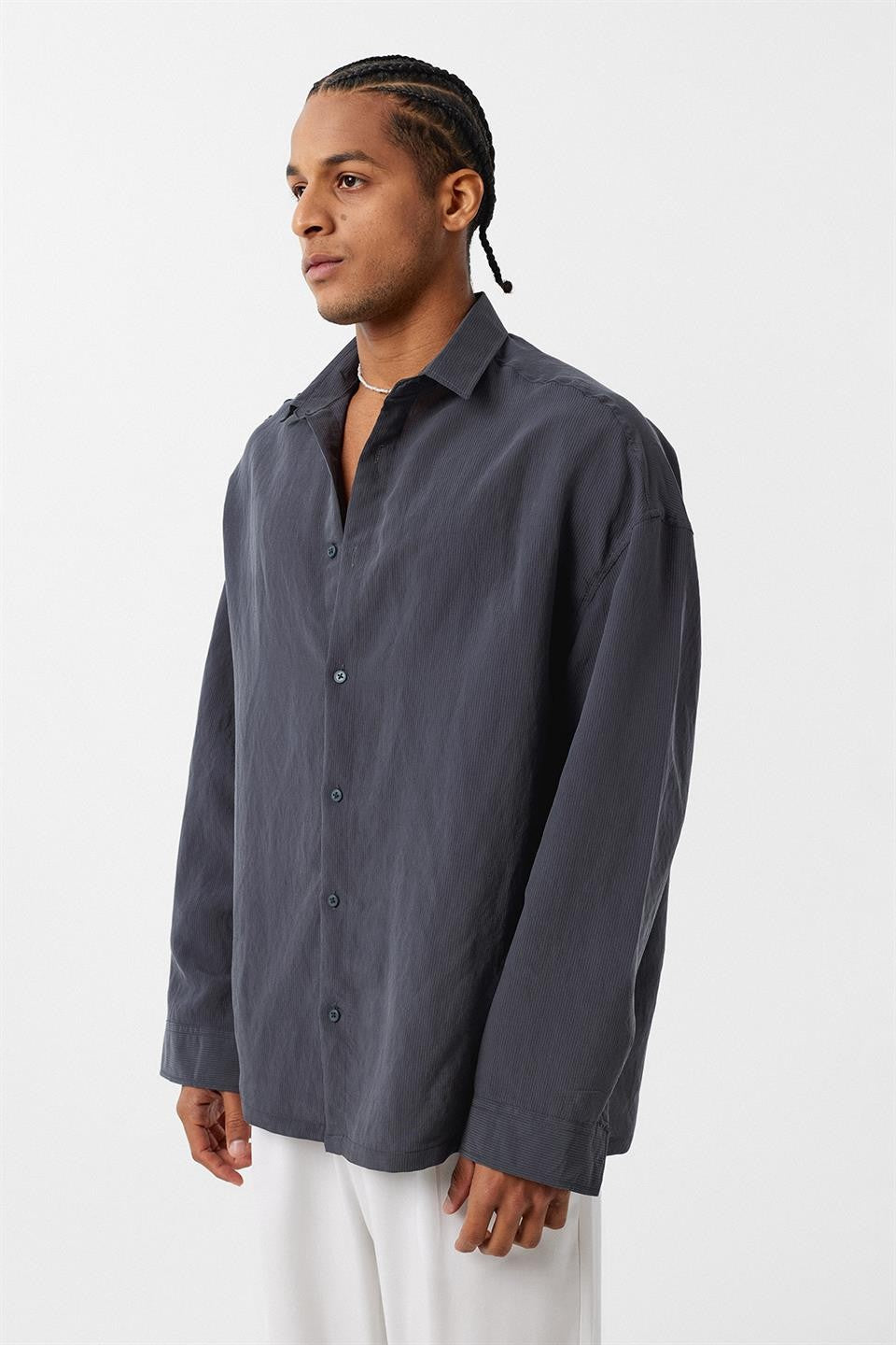 Basic OVersize Uzun Kol Gömlek