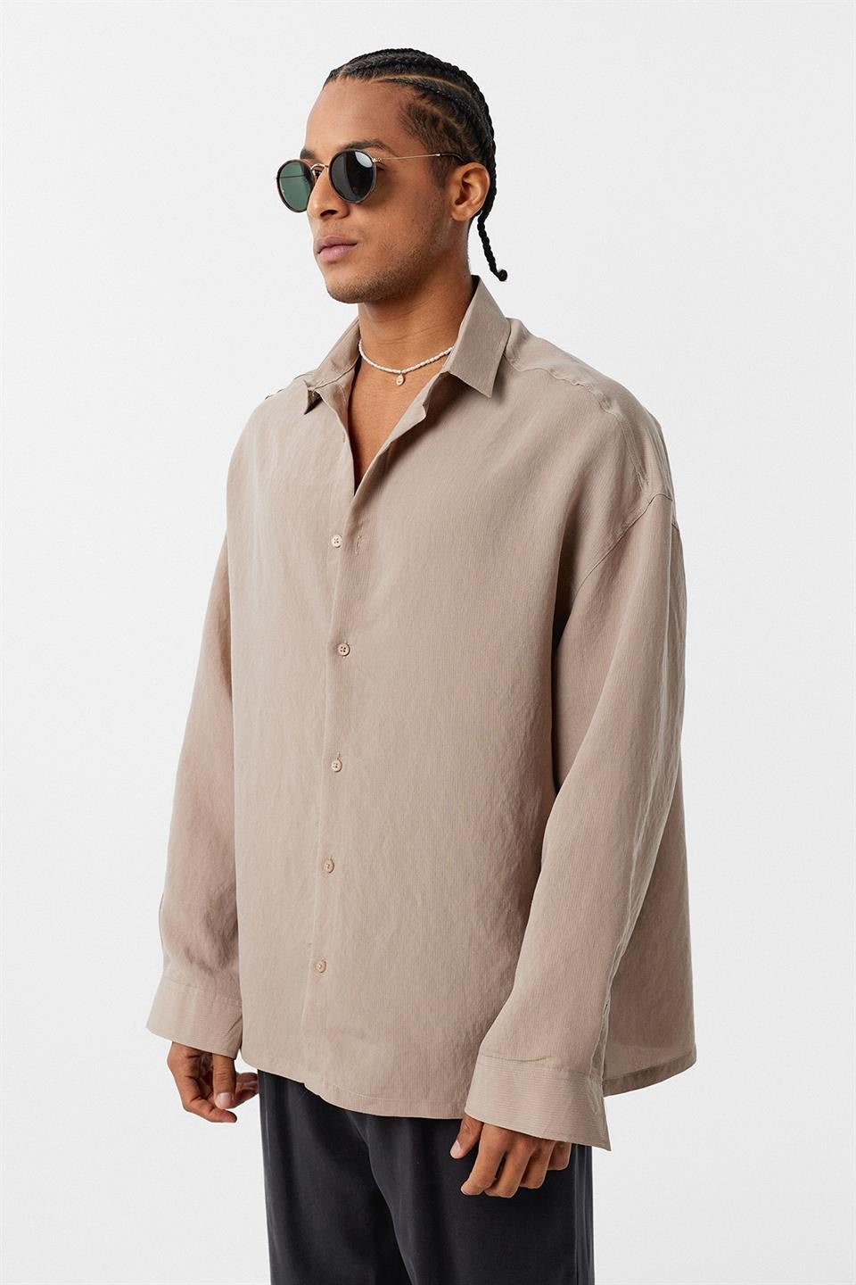 Basic OVersize Uzun Kol Gömlek