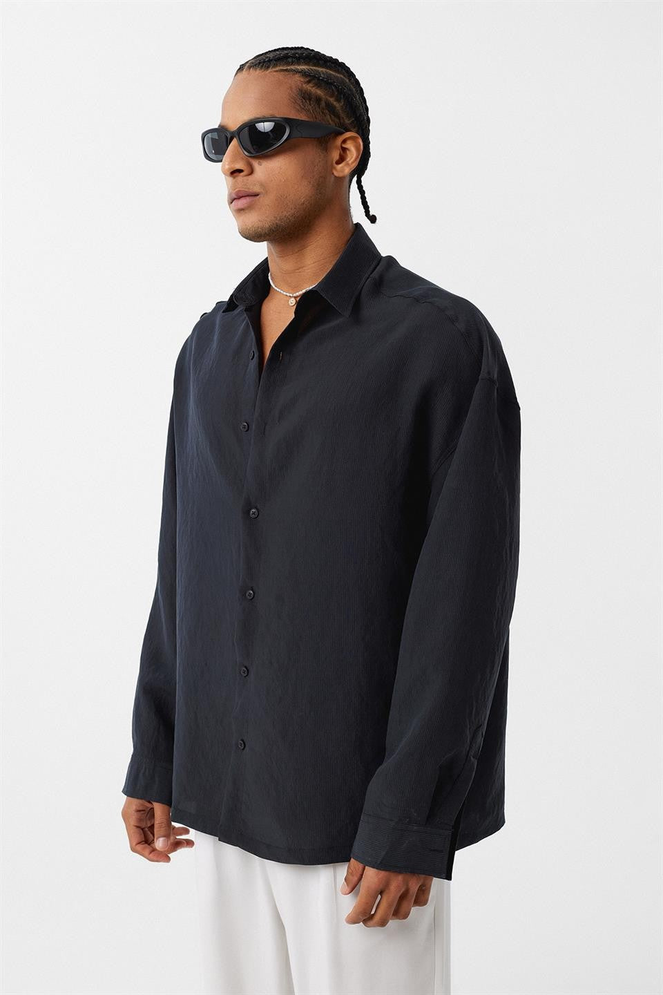 Basic OVersize Uzun Kol Gömlek