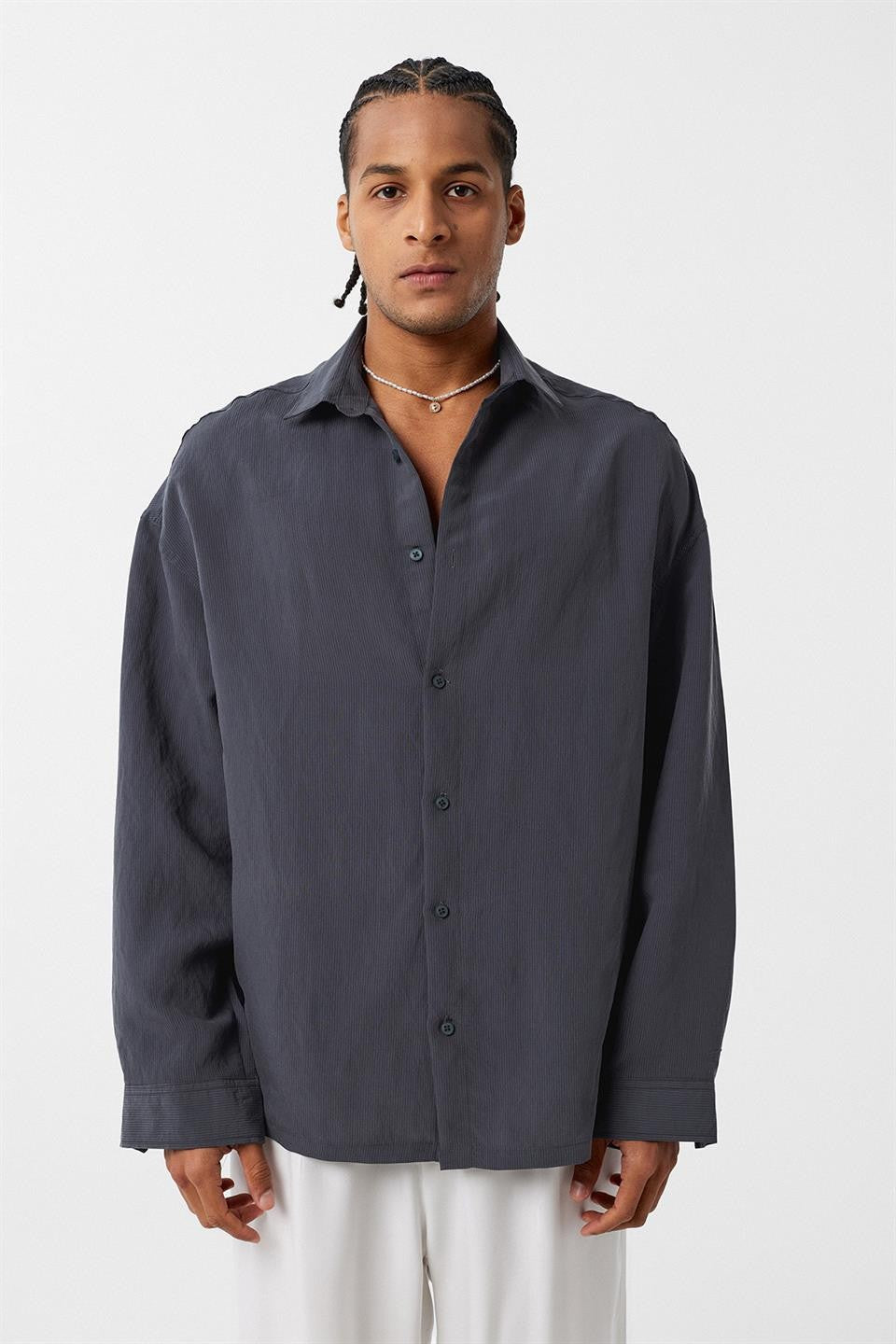 Basic OVersize Uzun Kol Gömlek