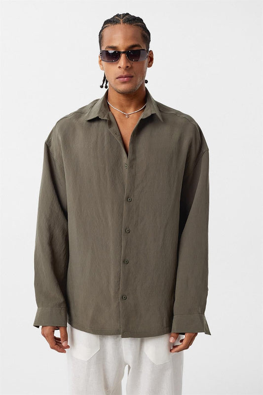 Basic OVersize Uzun Kol Gömlek