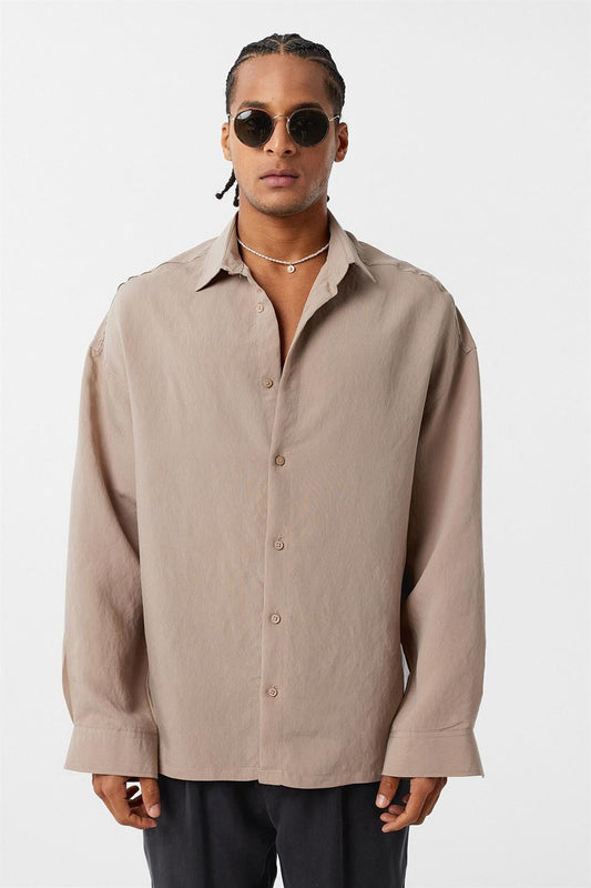 Basic OVersize Uzun Kol Gömlek
