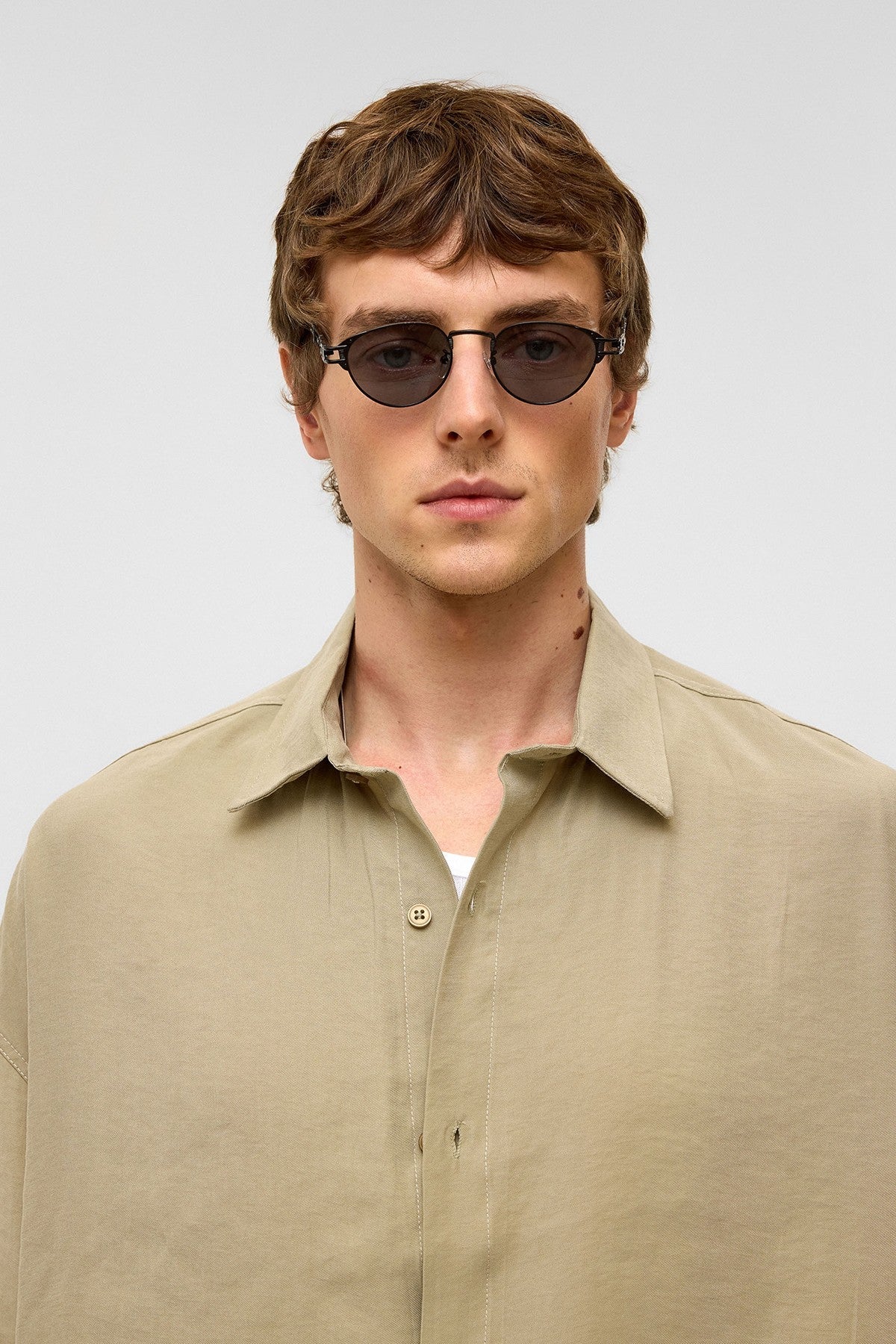 Basic Oversize Kısa Kollu Modal Gömlek