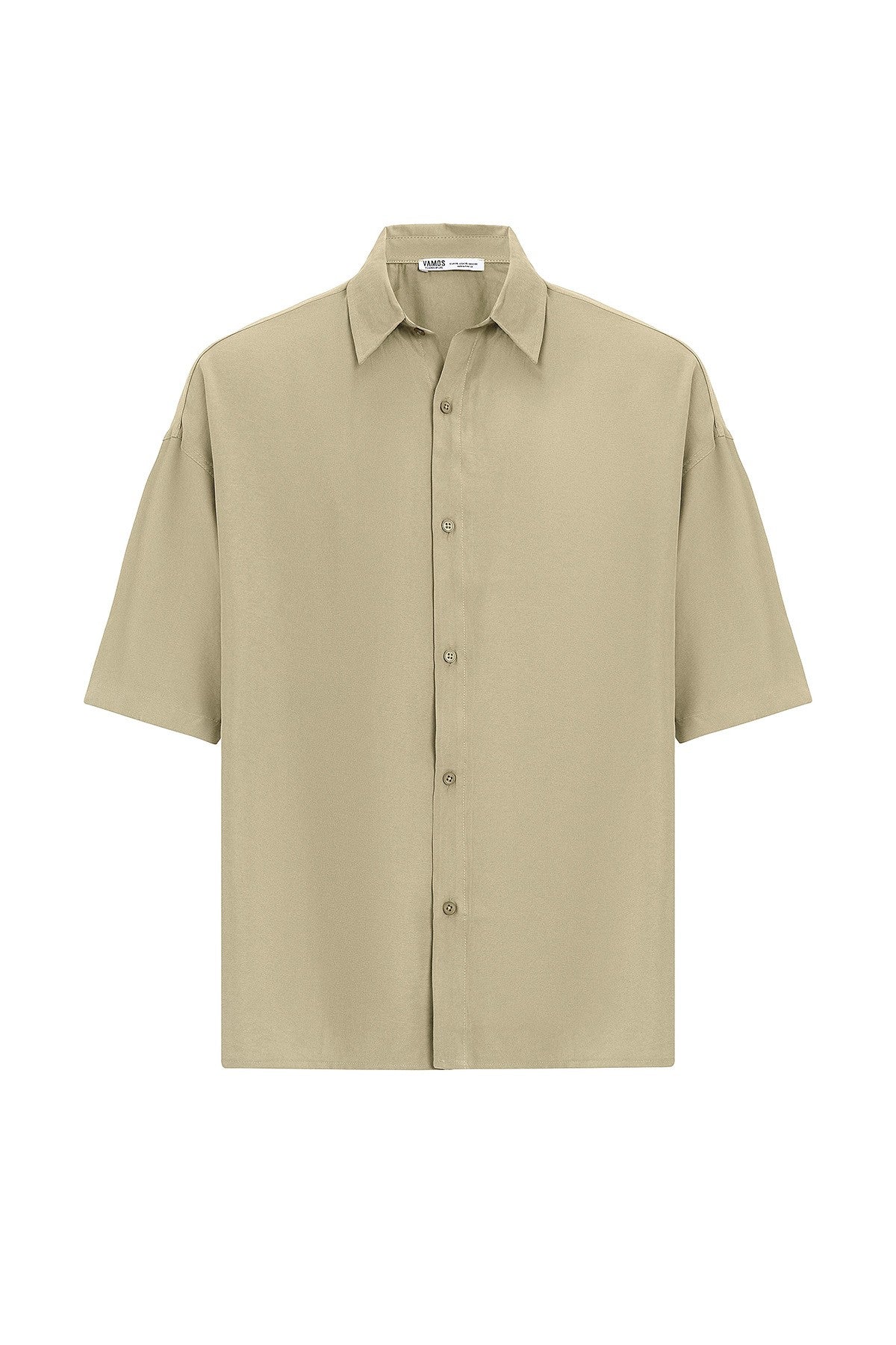 Basic Oversize Kısa Kollu Modal Gömlek