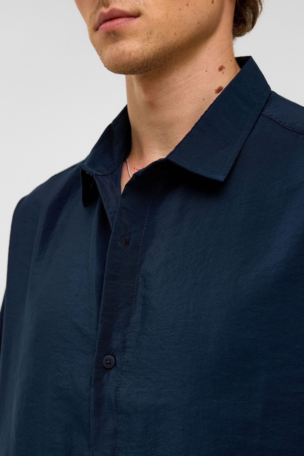 Basic Oversize Kısa Kollu Modal Gömlek