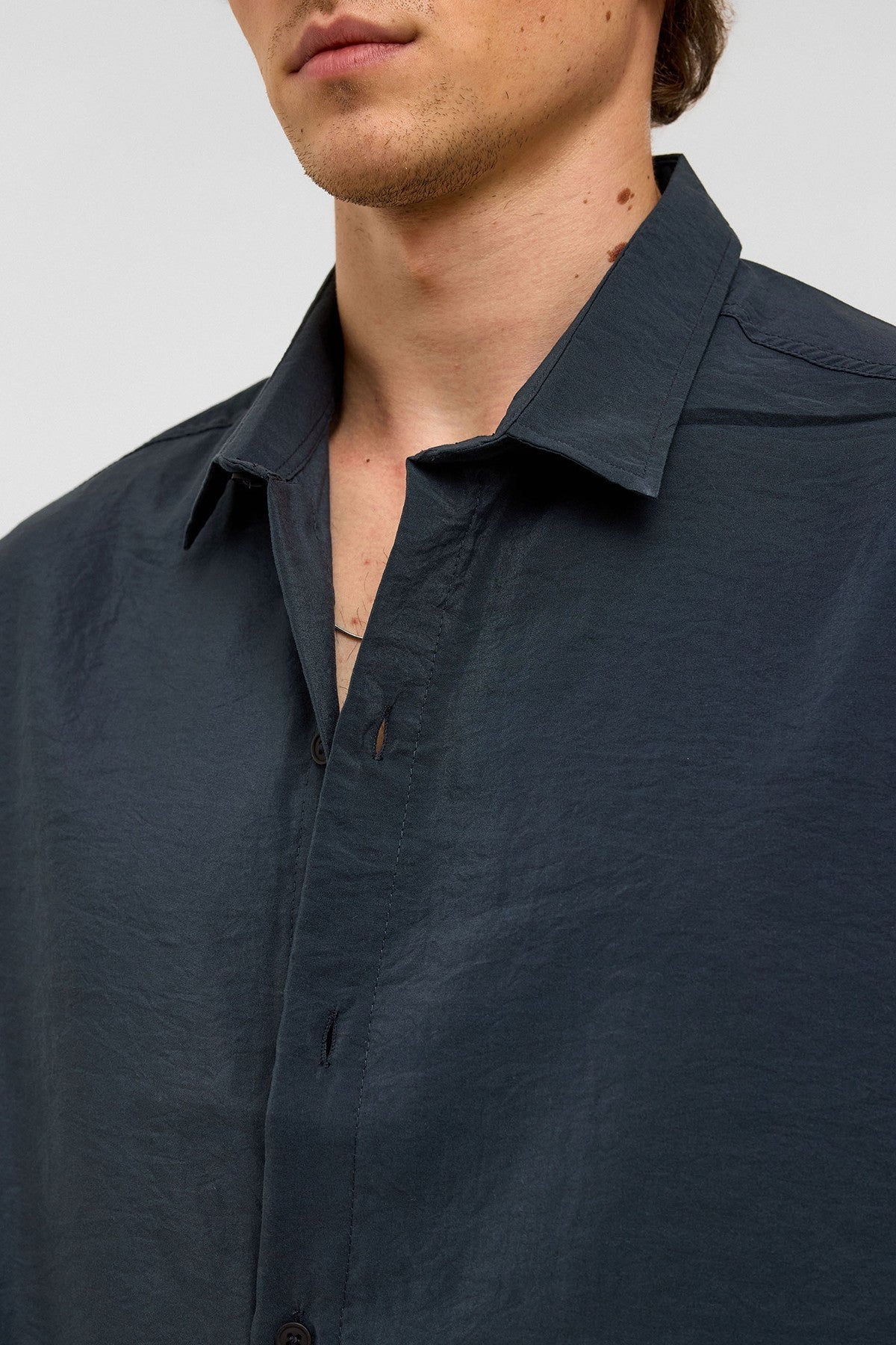 Basic Oversize Kısa Kollu Modal Gömlek