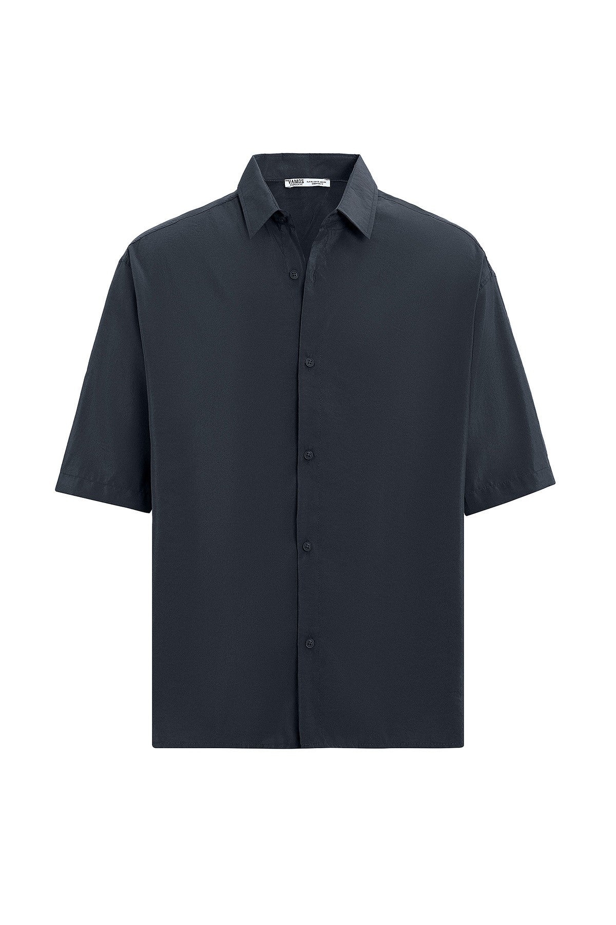 Basic Oversize Kısa Kollu Modal Gömlek