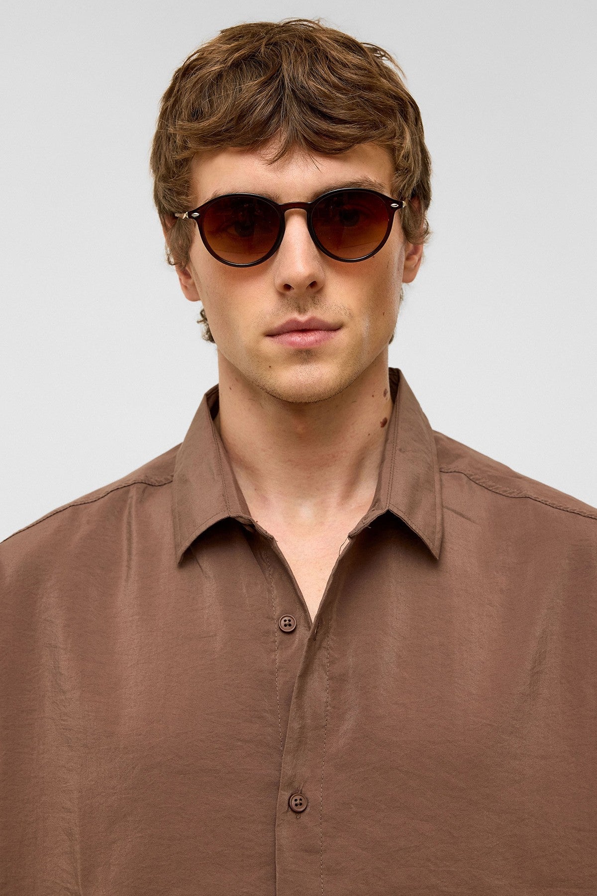 Basic Oversize Kısa Kollu Modal Gömlek