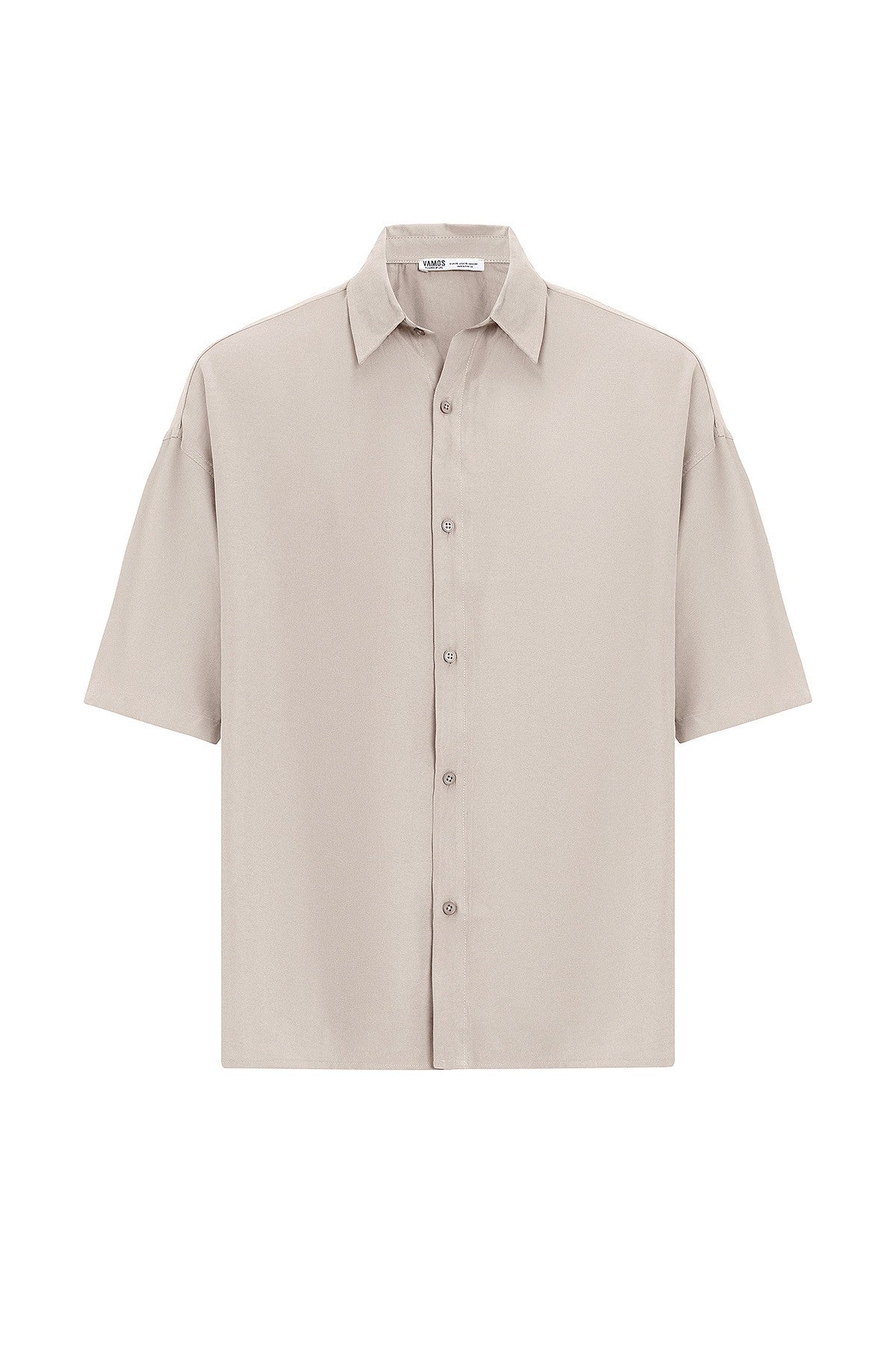 Basic Oversize Kısa Kollu Modal Gömlek