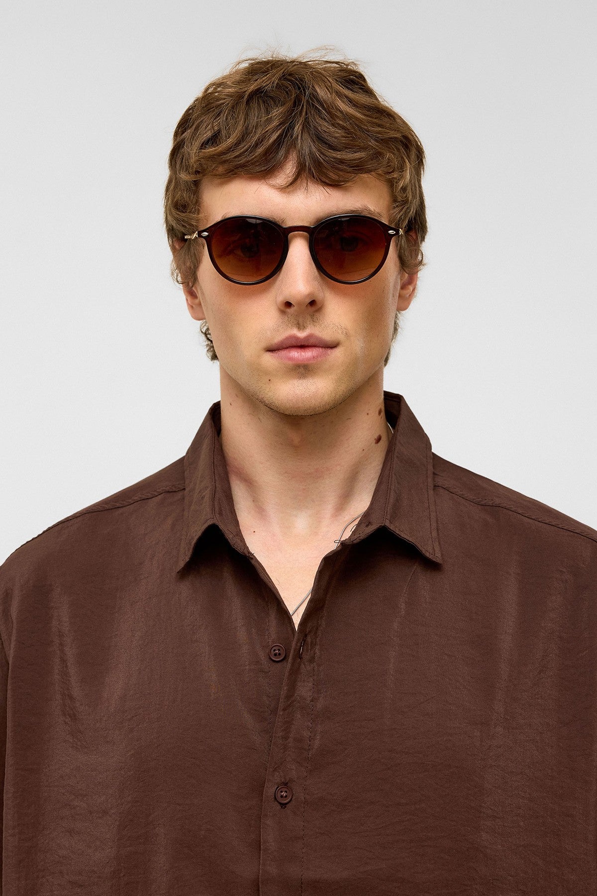 Basic Oversize Kısa Kollu Modal Gömlek