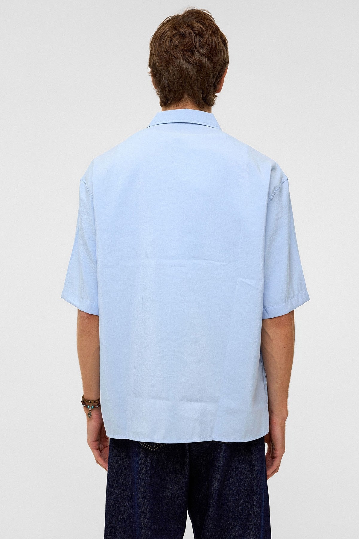 Basic Oversize Kısa Kollu Modal Gömlek