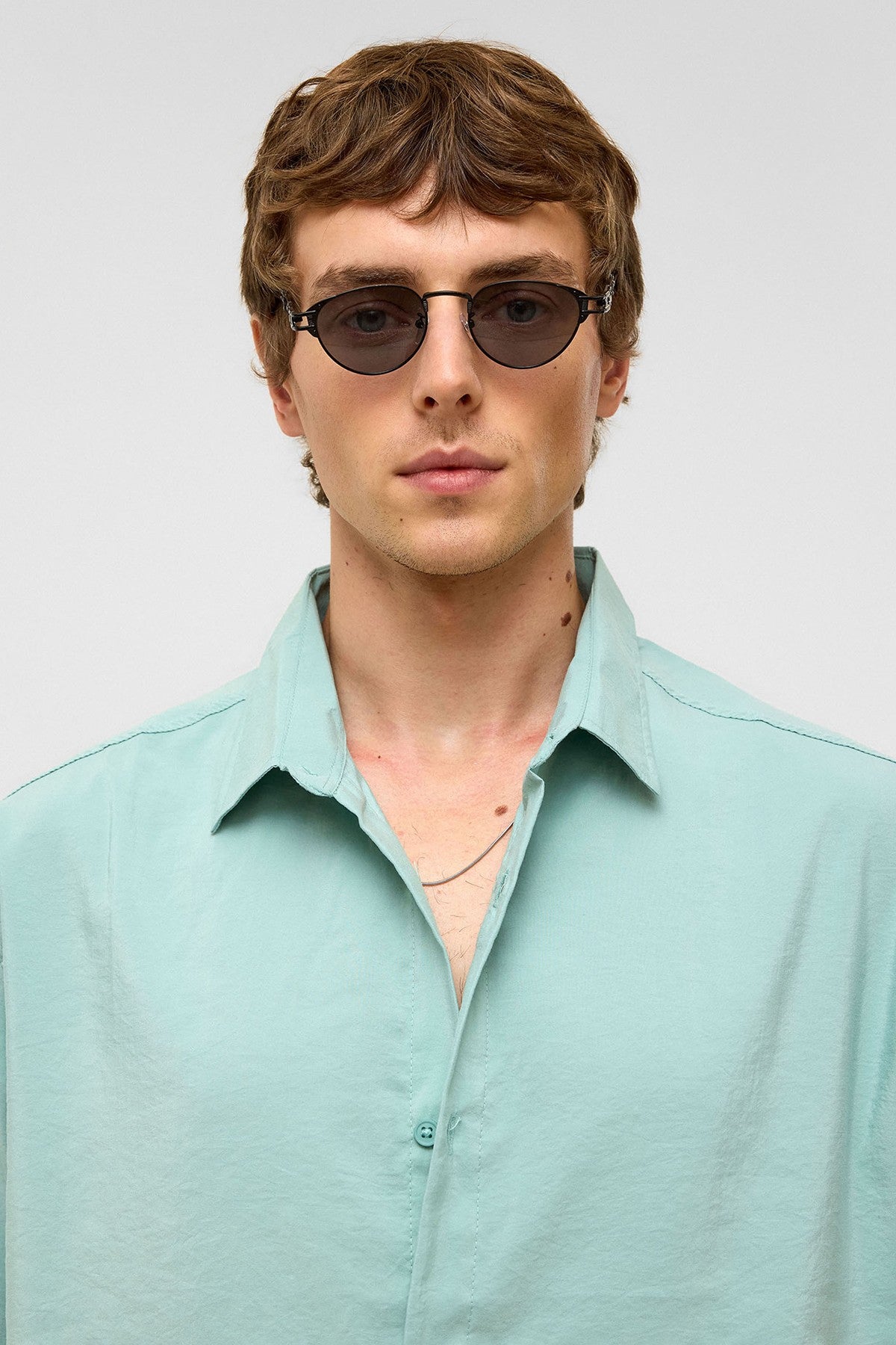 Basic Oversize Kısa Kollu Modal Gömlek