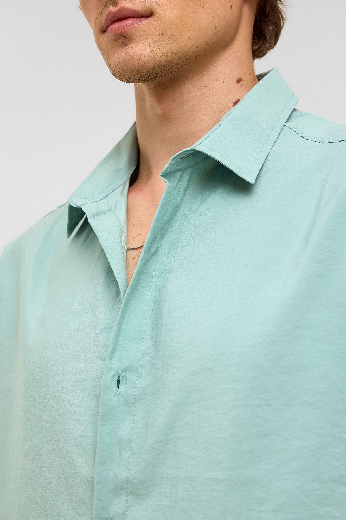 Basic Oversize Kısa Kollu Modal Gömlek