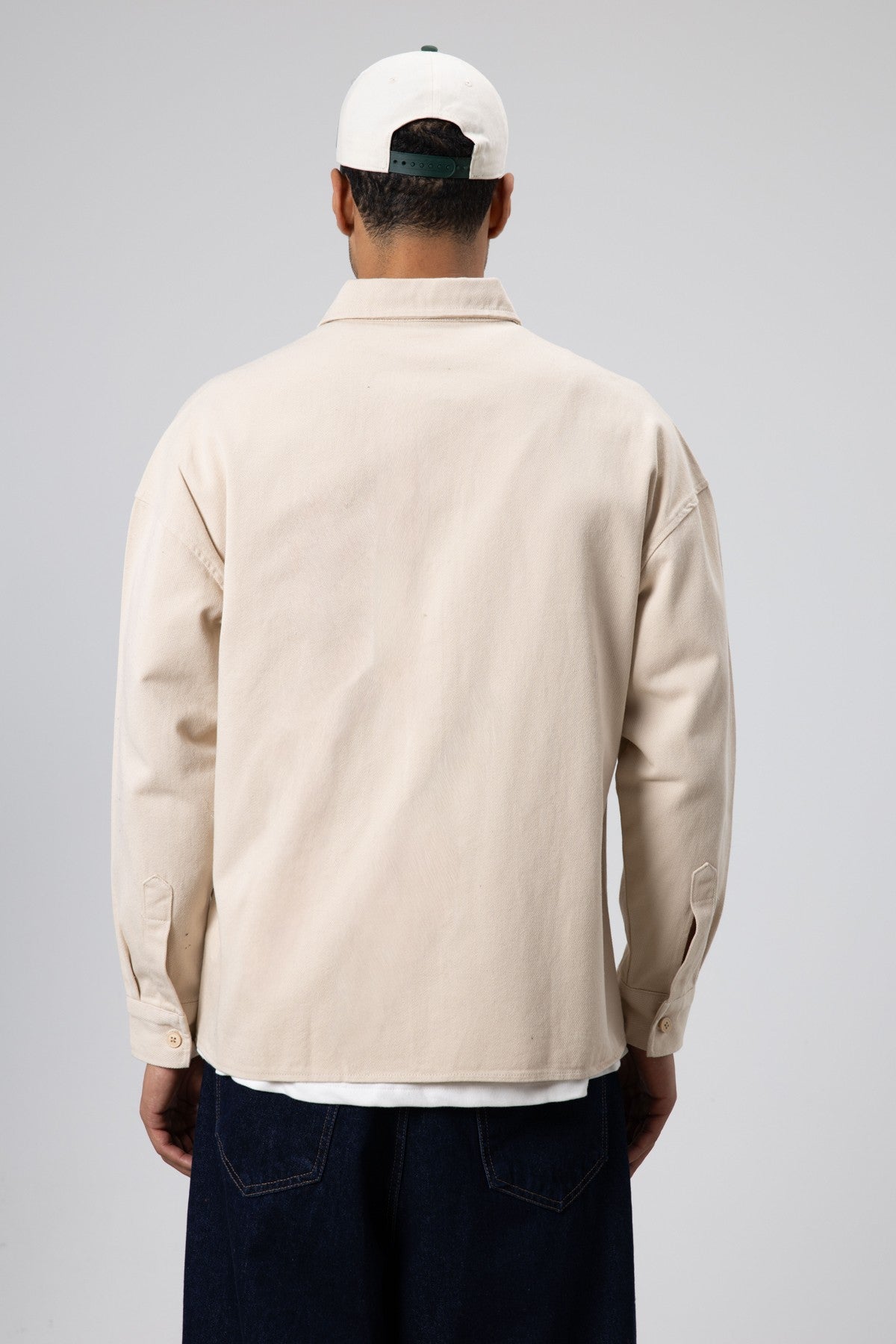 Oversize Gabardin Gömlek Ceket