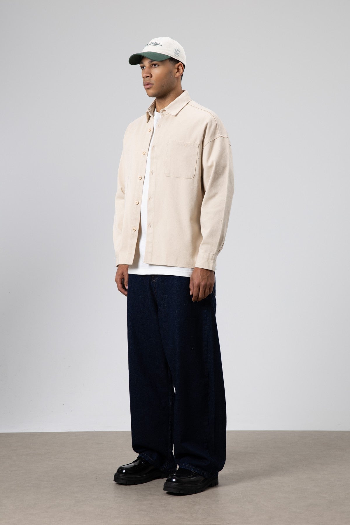 Oversize Gabardin Gömlek Ceket