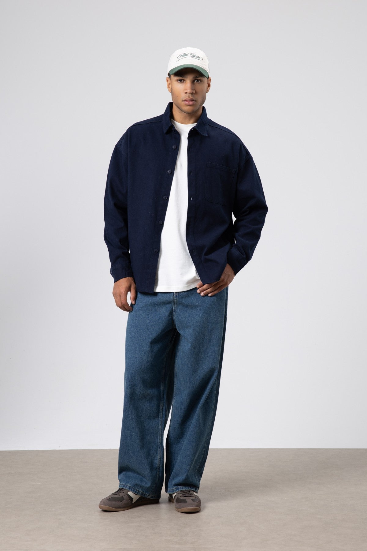 Oversize Gabardin Gömlek Ceket