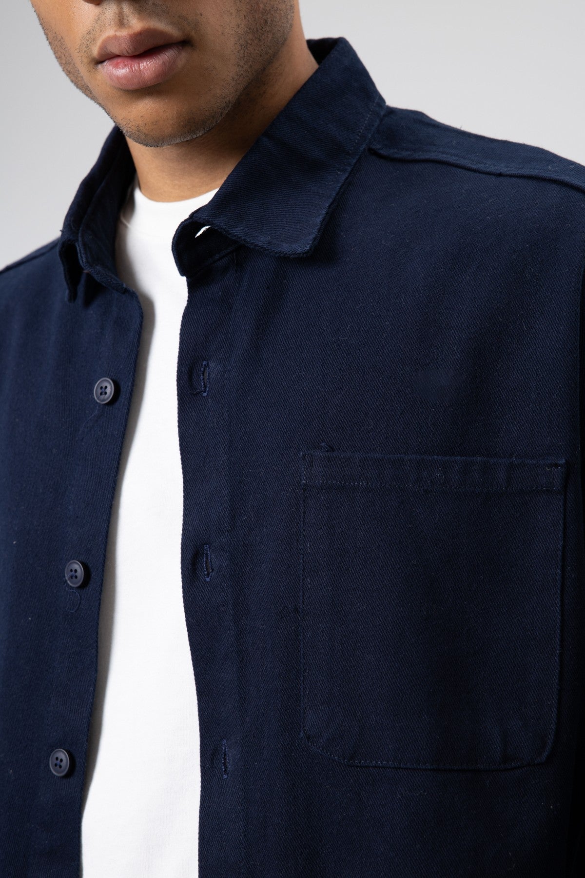 Oversize Gabardin Gömlek Ceket