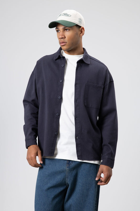 Oversize Gabardin Gömlek Ceket