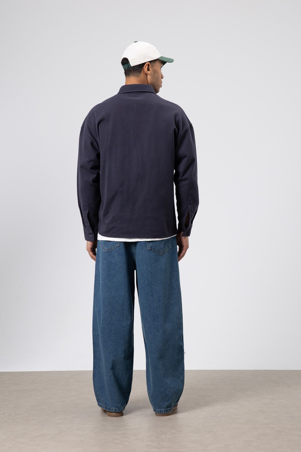Oversize Gabardin Gömlek Ceket
