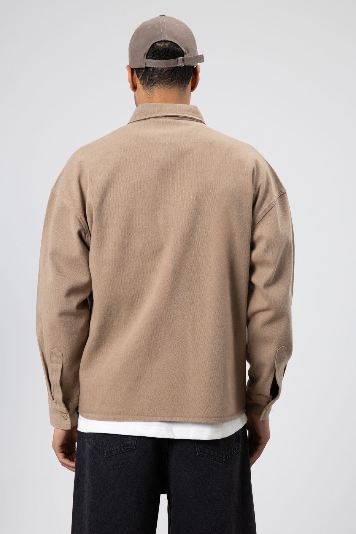 Oversize Gabardin Gömlek Ceket