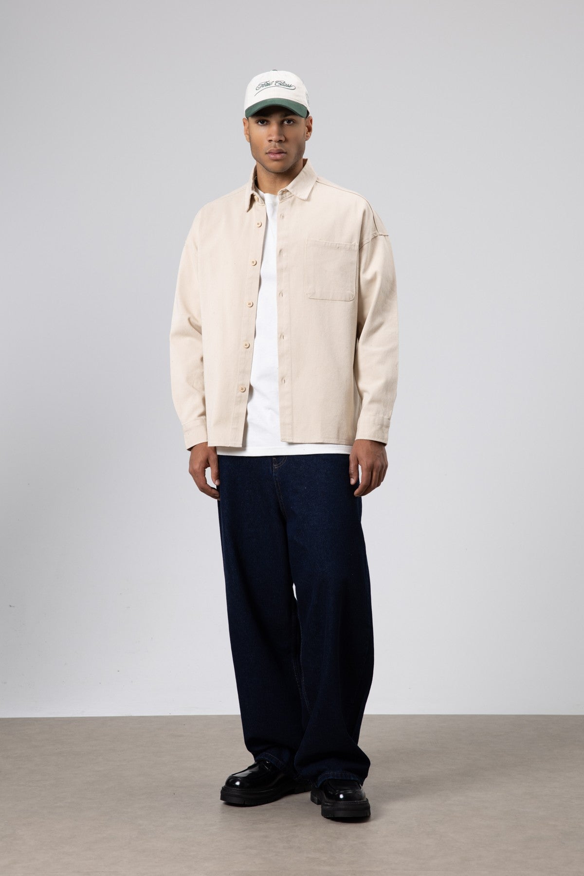 Oversize Gabardin Gömlek Ceket