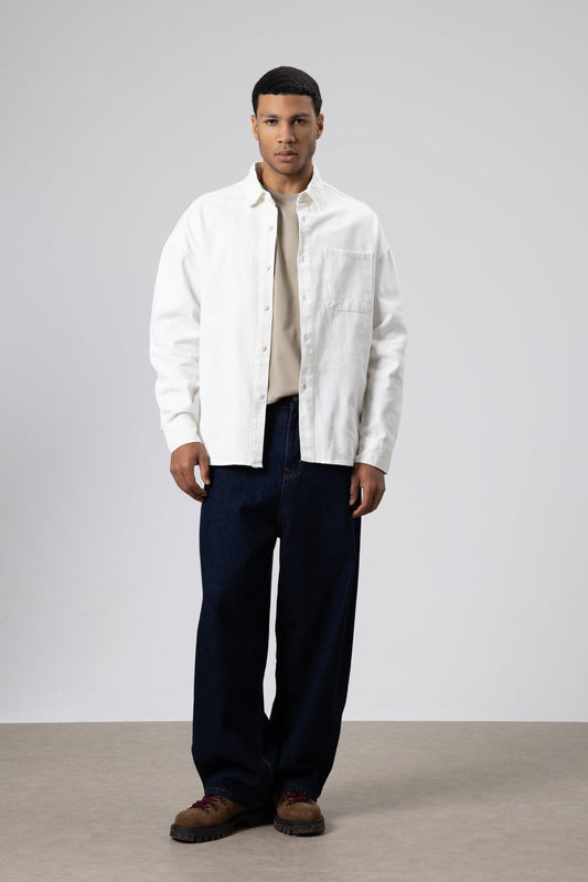 Oversize Gabardin Gömlek Ceket
