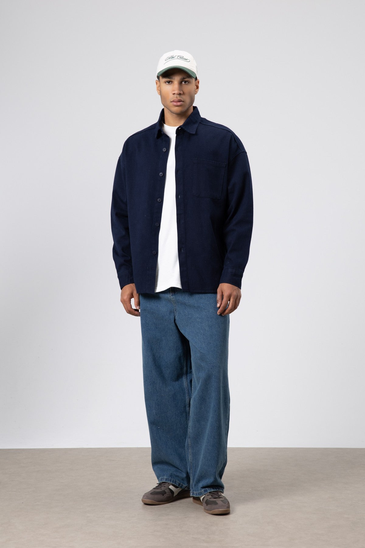Oversize Gabardin Gömlek Ceket