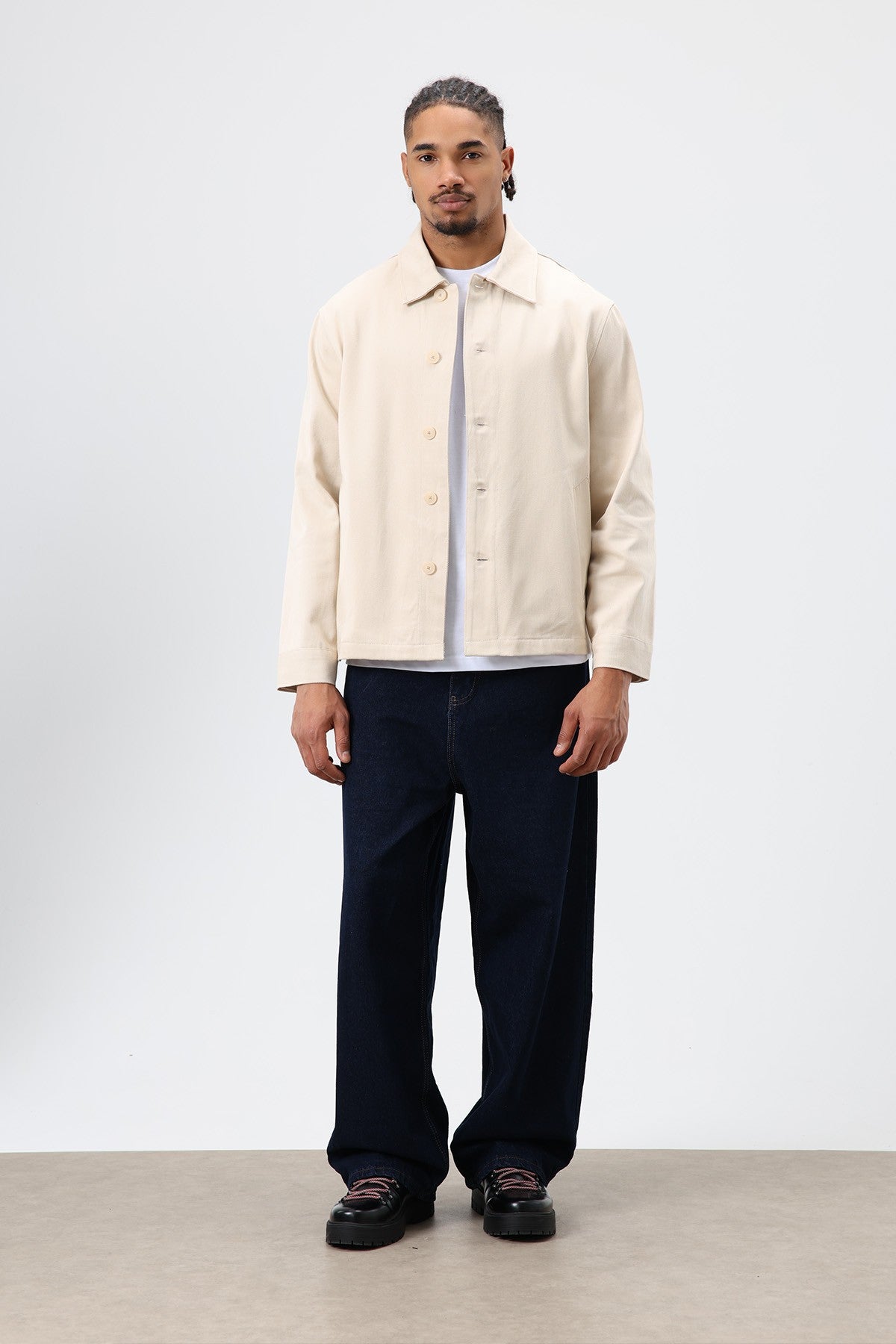 Boxy Fit Gabardin Ceket