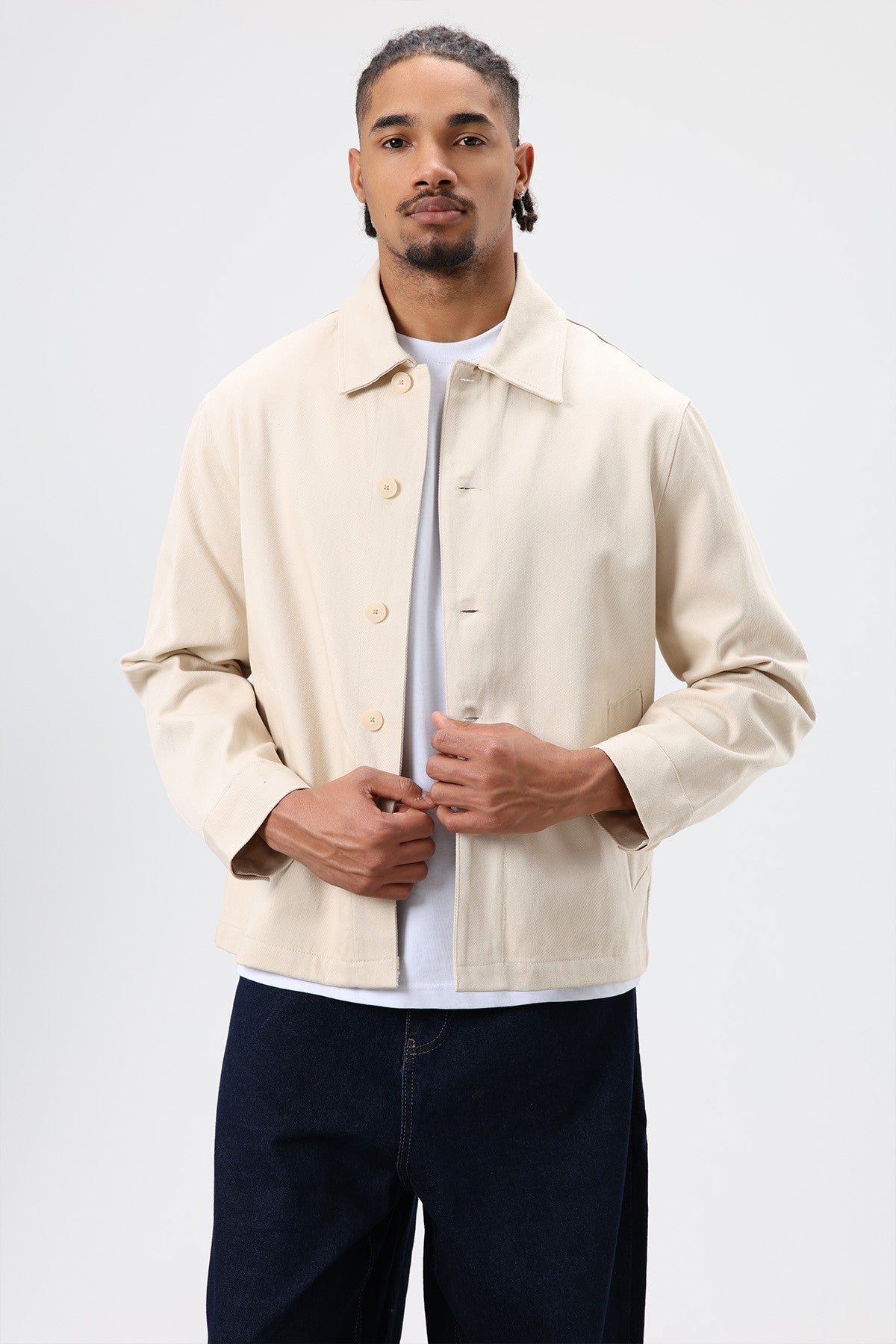 Boxy Fit Gabardin Ceket