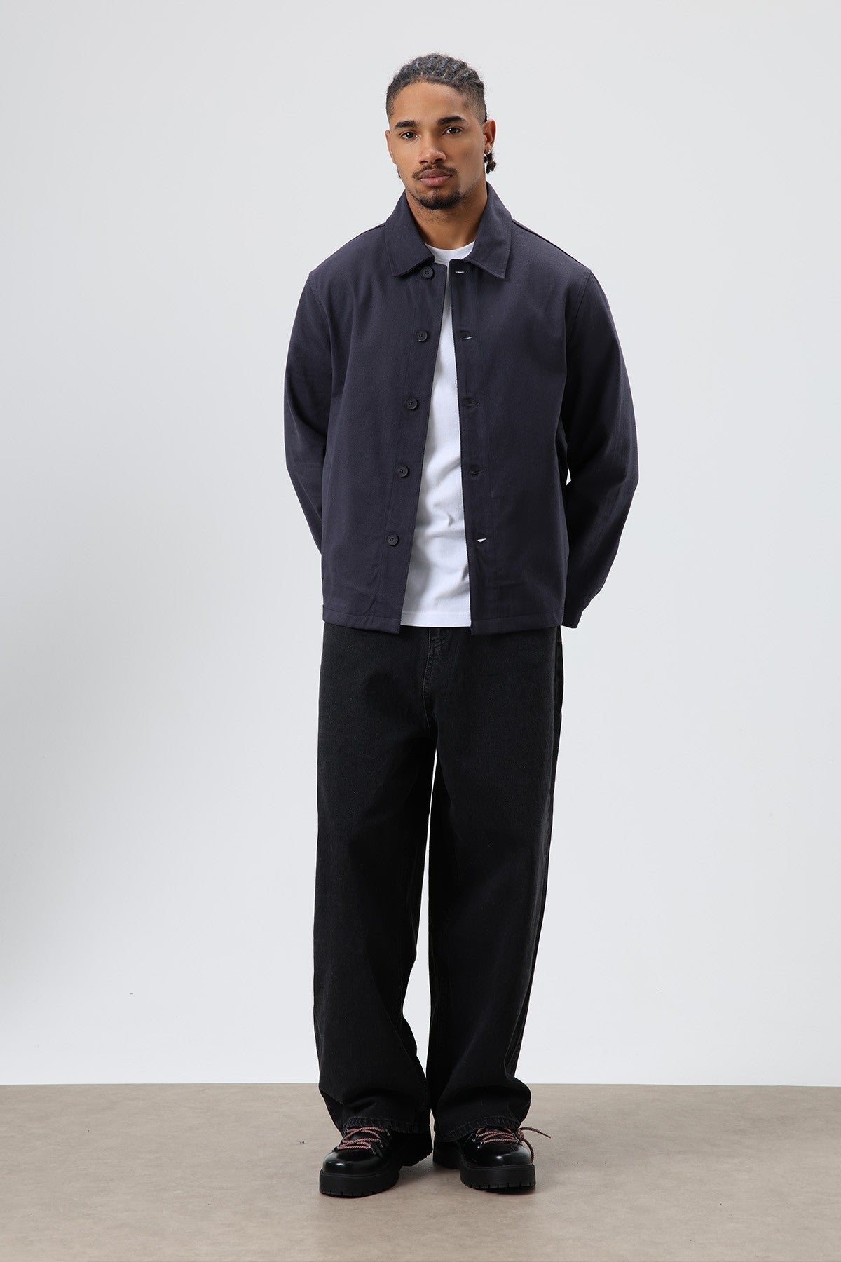 Boxy Fit Gabardin Ceket