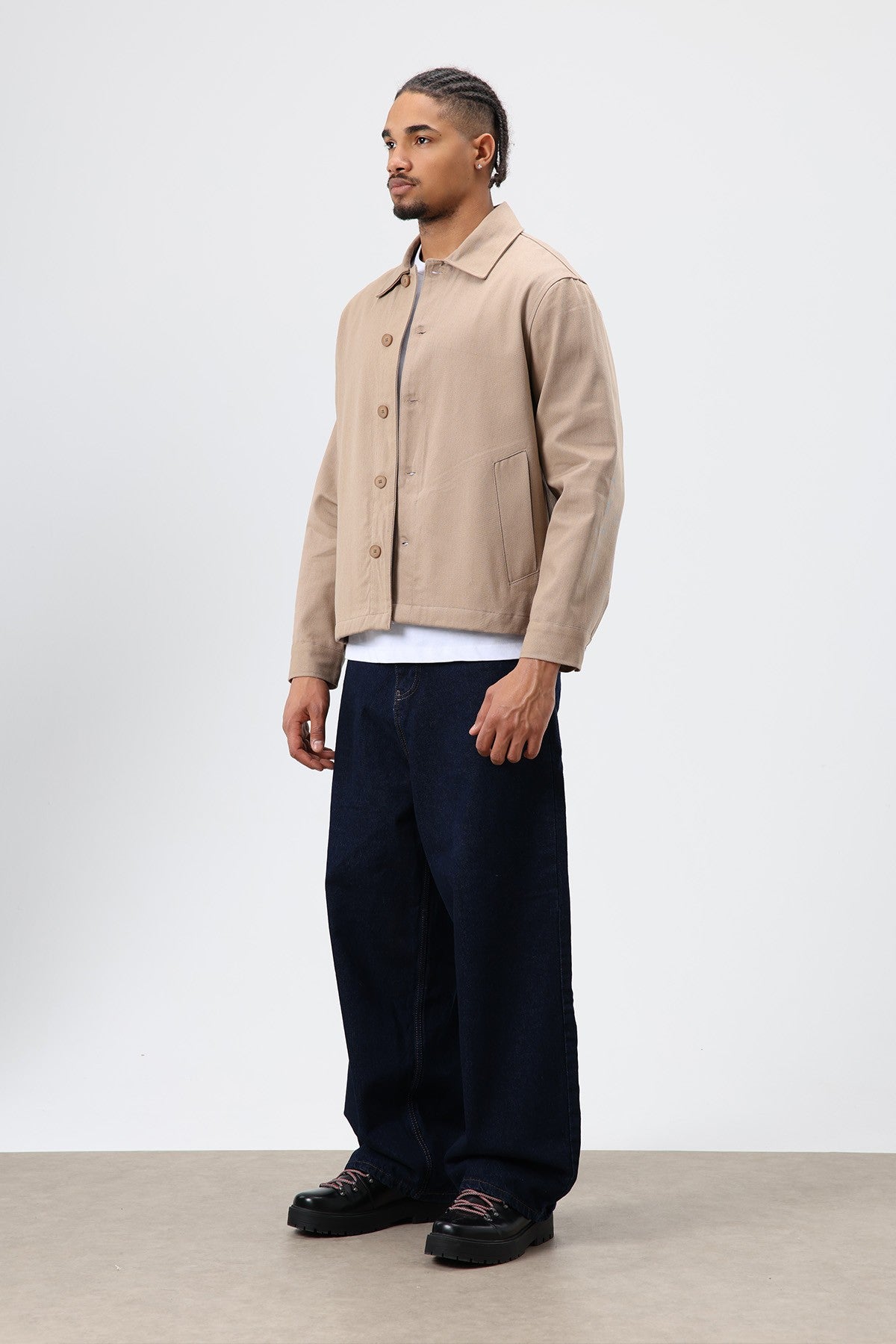 Boxy Fit Gabardin Ceket
