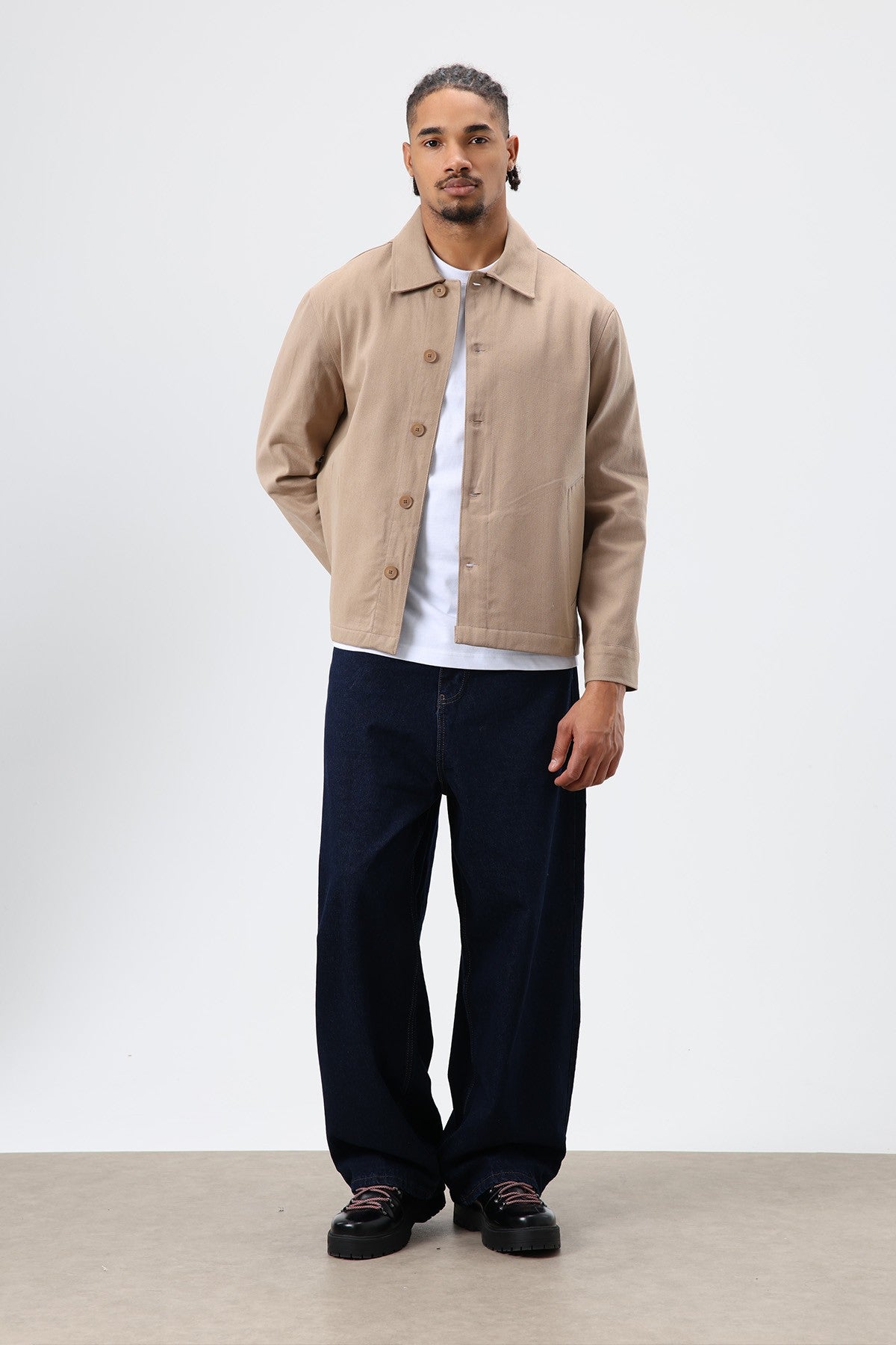 Boxy Fit Gabardin Ceket
