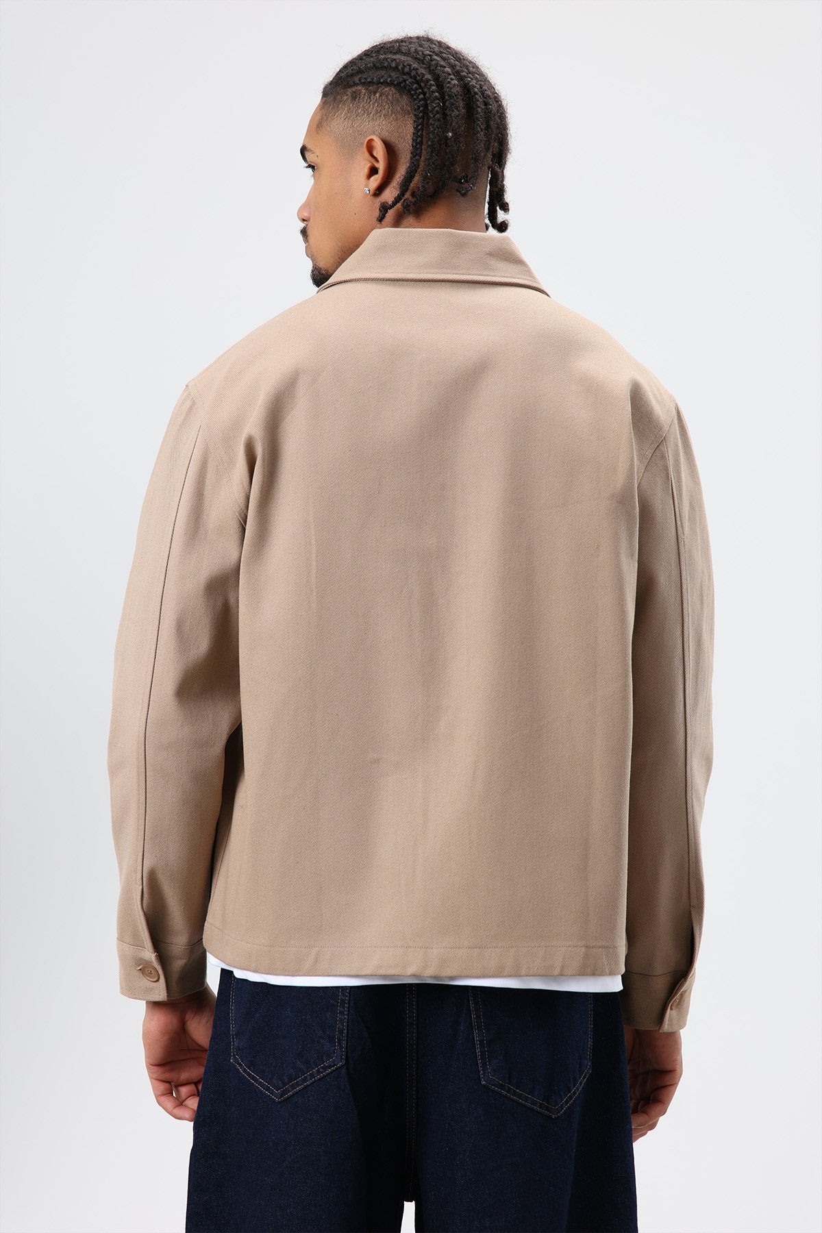 Boxy Fit Gabardin Ceket