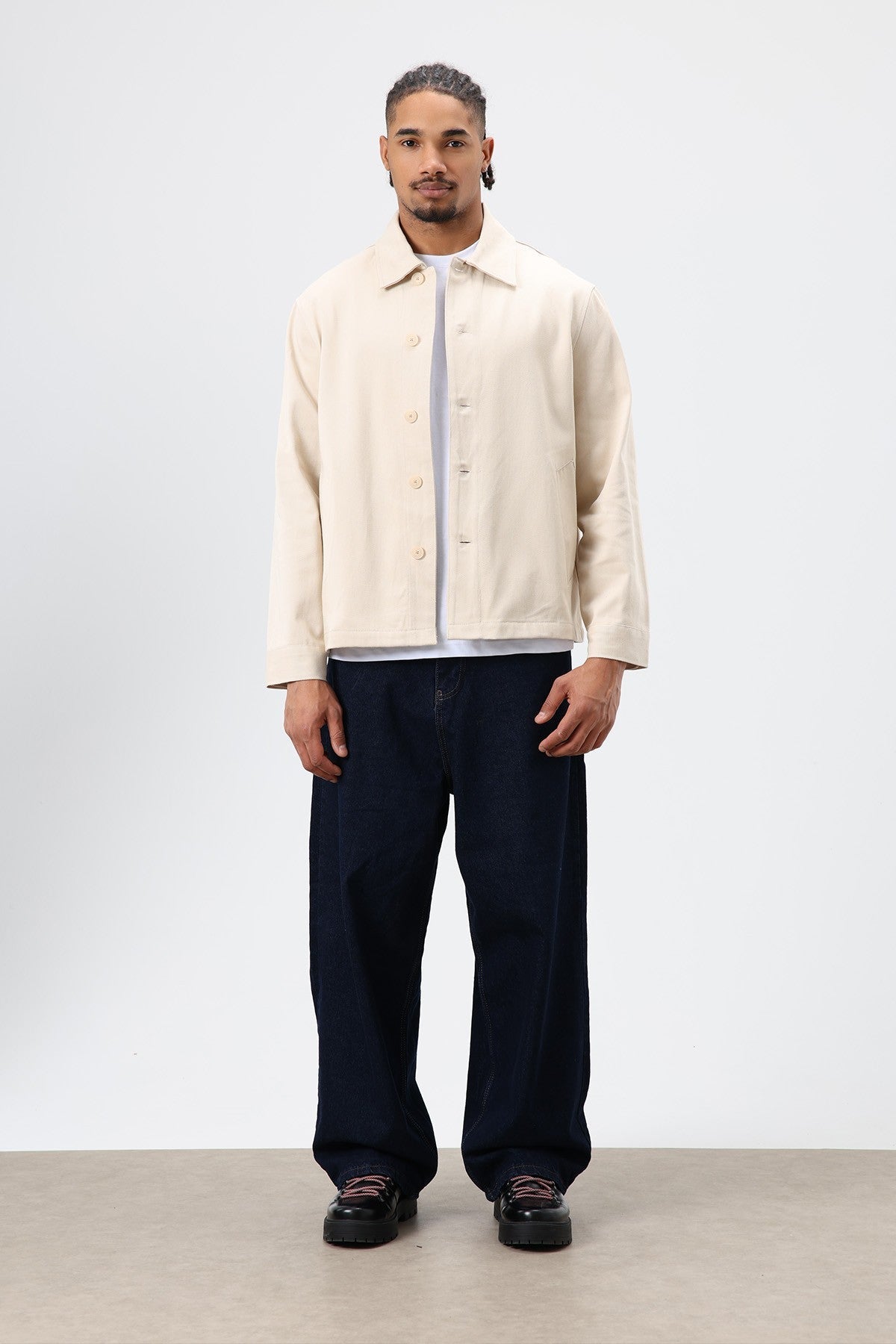 Boxy Fit Gabardin Ceket