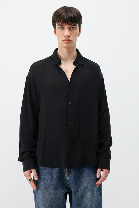 Hafif Dokulu Oversize Gömlek