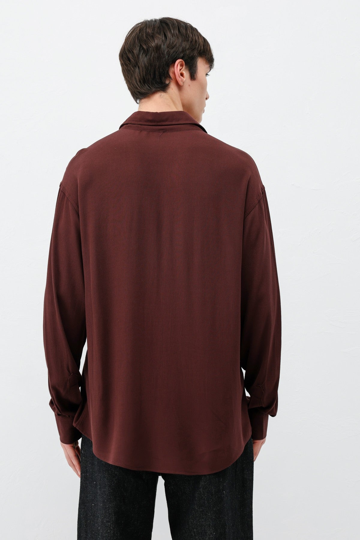Hafif Dokulu Oversize Gömlek