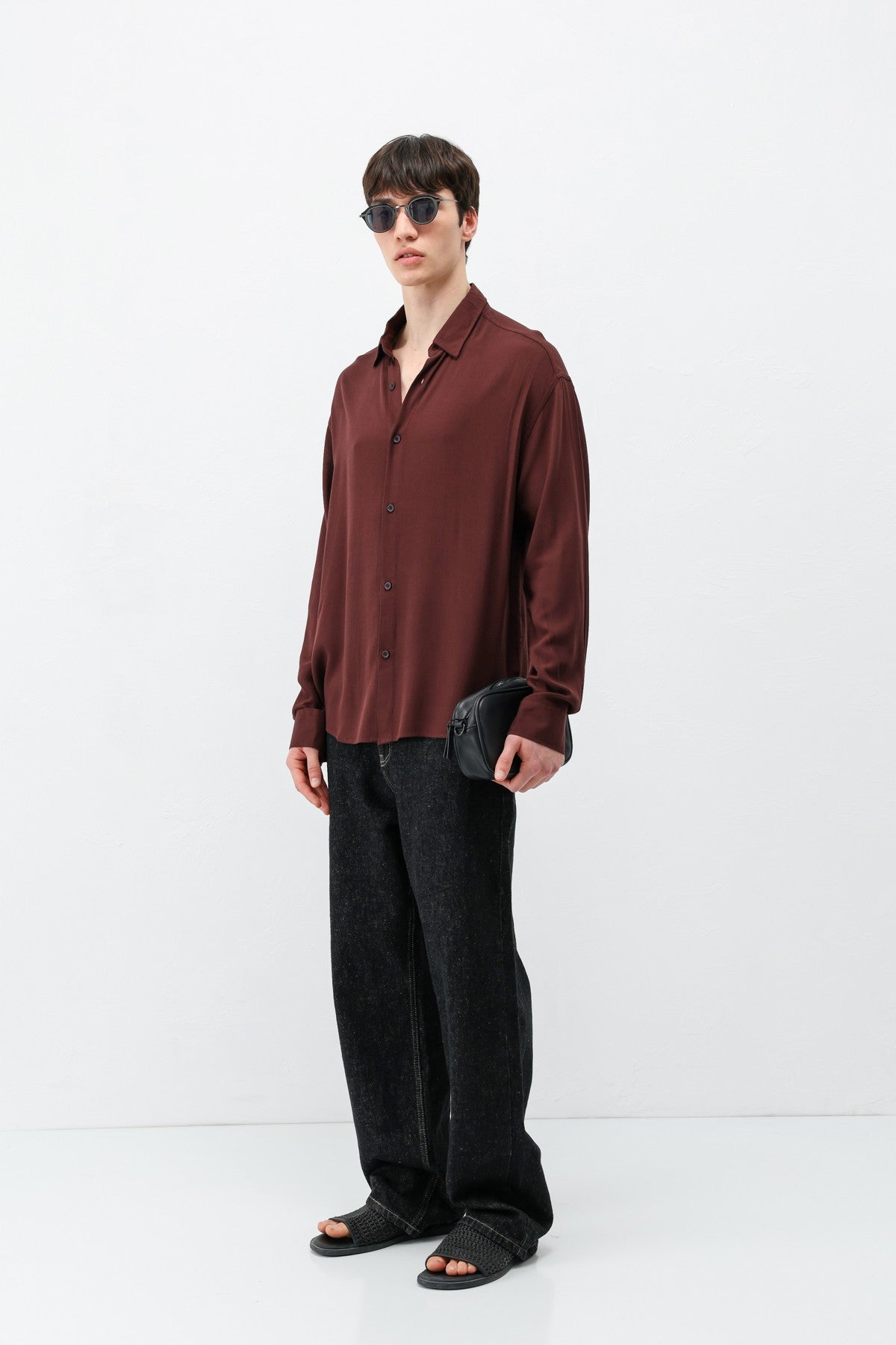 Hafif Dokulu Oversize Gömlek